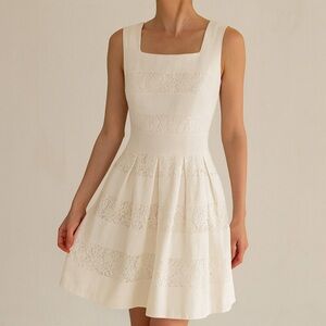 Karl Lagerfeld Light Pink Short Lace Dress Size 8